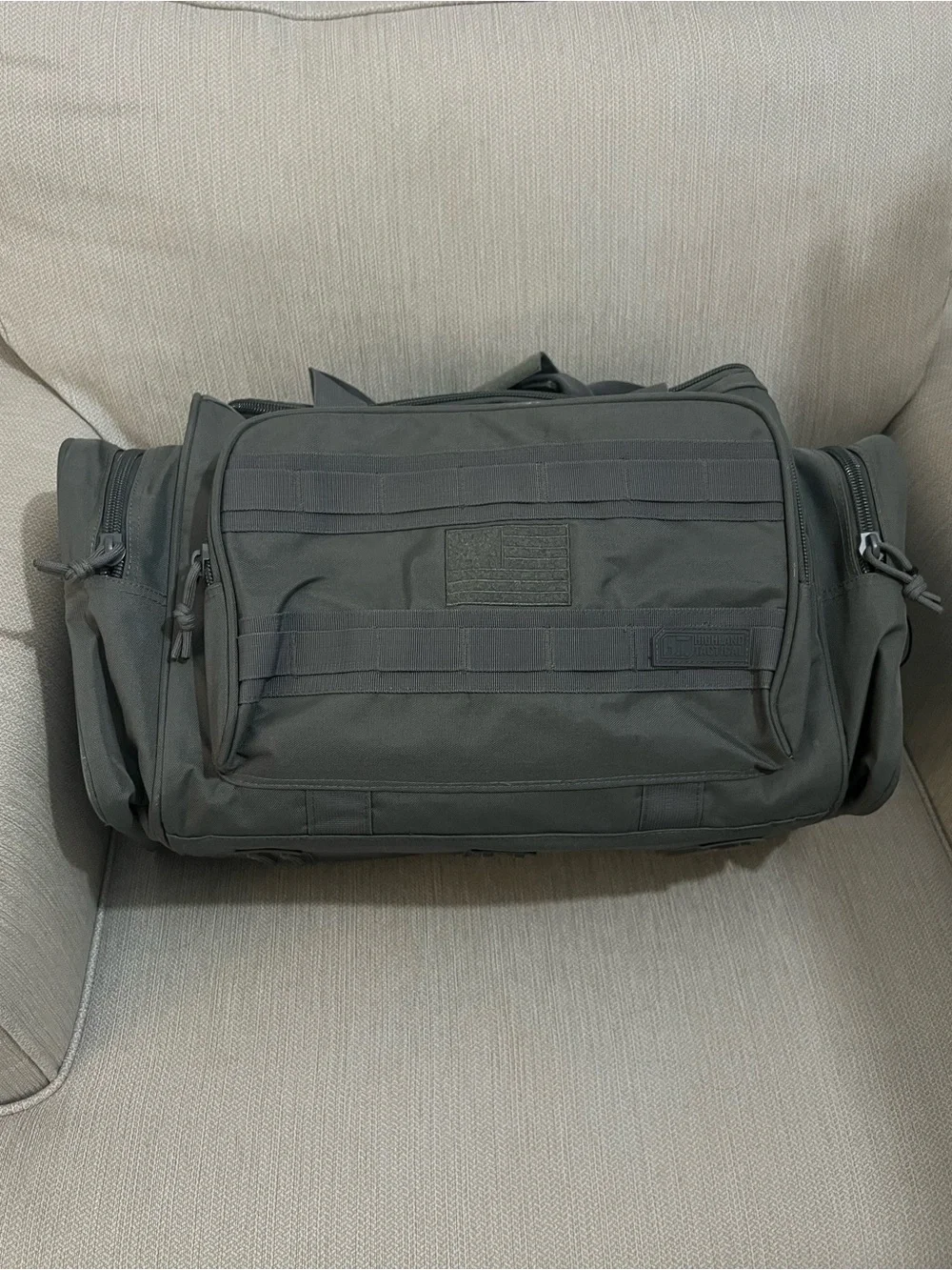 Gray Tactical Duffel Bag - Men Bags